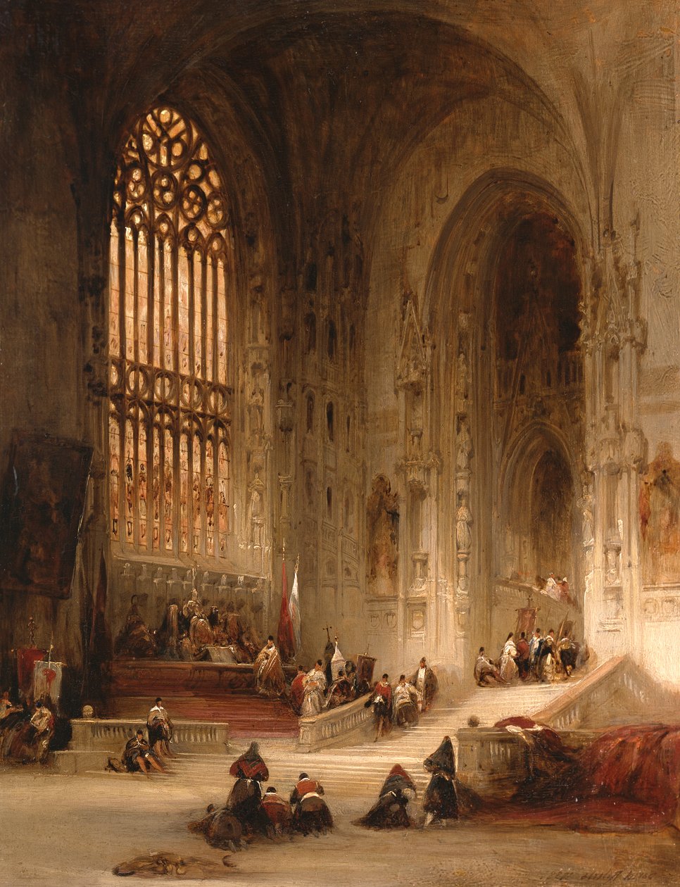Katedralen i Burgos, 1838 af David Roberts