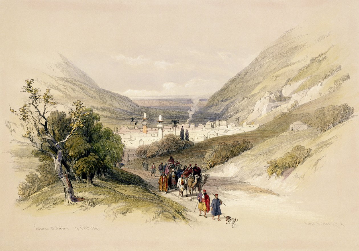 Indgang til Nablous, 17. april 1839, plade 41 fra bind I af 