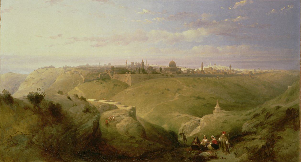 Jerusalem, 1842 af David Roberts