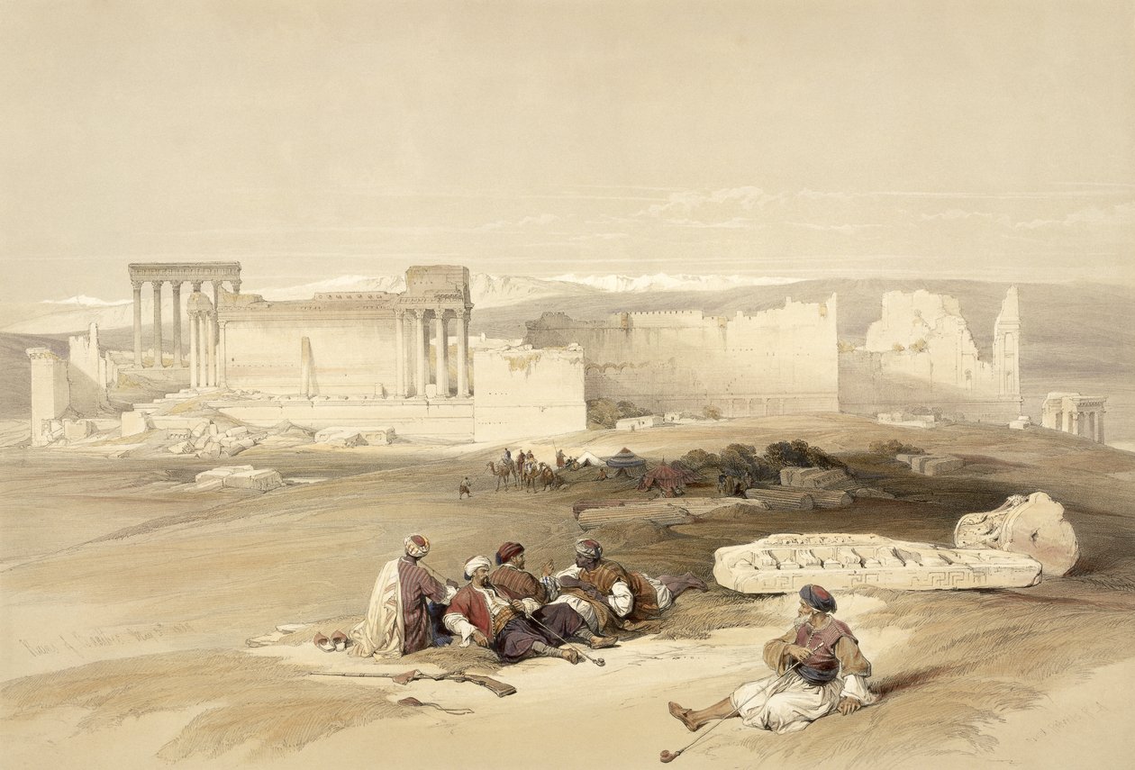 Ruins of Baalbec, 5. maj 1839, plade 77 fra bind II af 