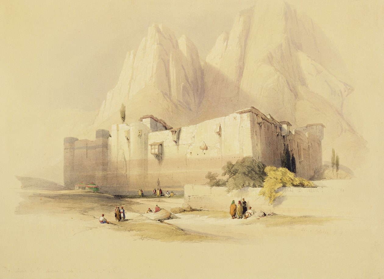 The Convent of St. Catherine, Mount Sinai, 21. februar 1839, plade 109 fra bind III af 
