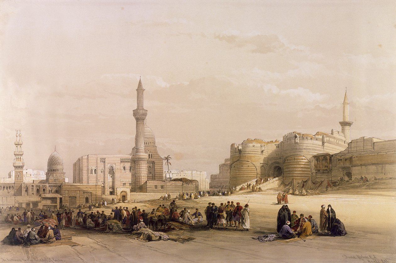 Indgangen til Kairos citadell, fra Egypten og Nubien, Vol.3 af David Roberts