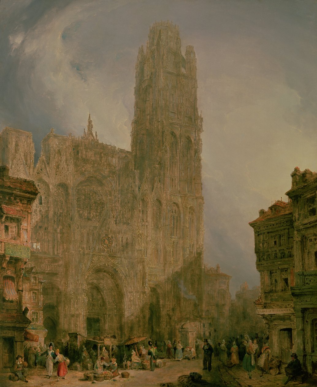 Vestfronten af ​​Notre Dame, Rouen af David Roberts