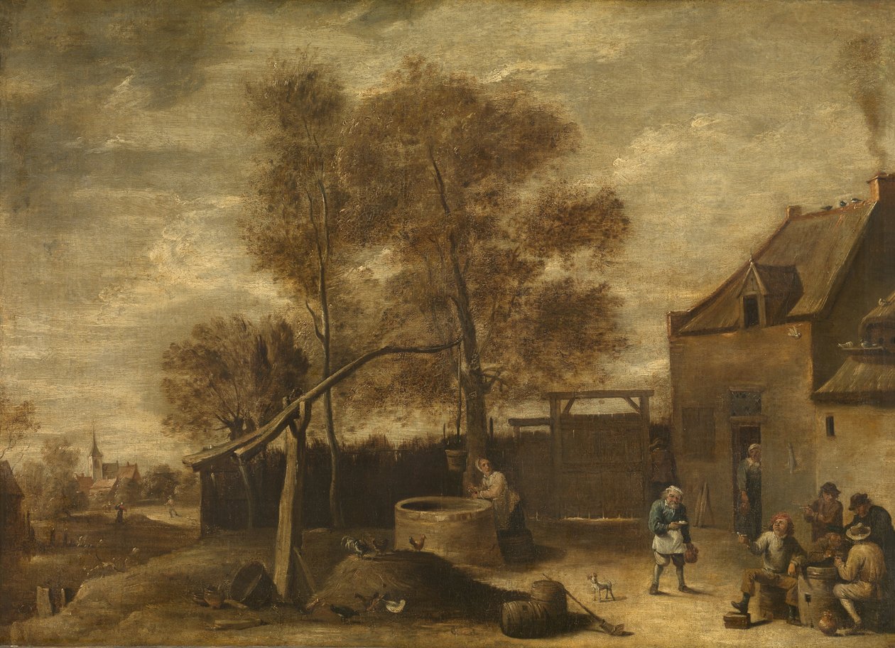 I gården af David Teniers the Younger