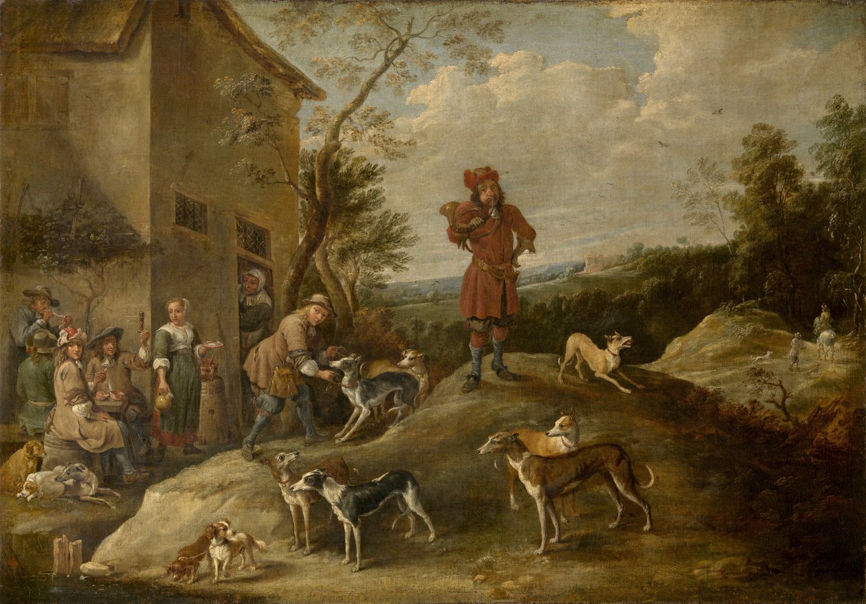 Hvilende jægere af David Teniers the Younger