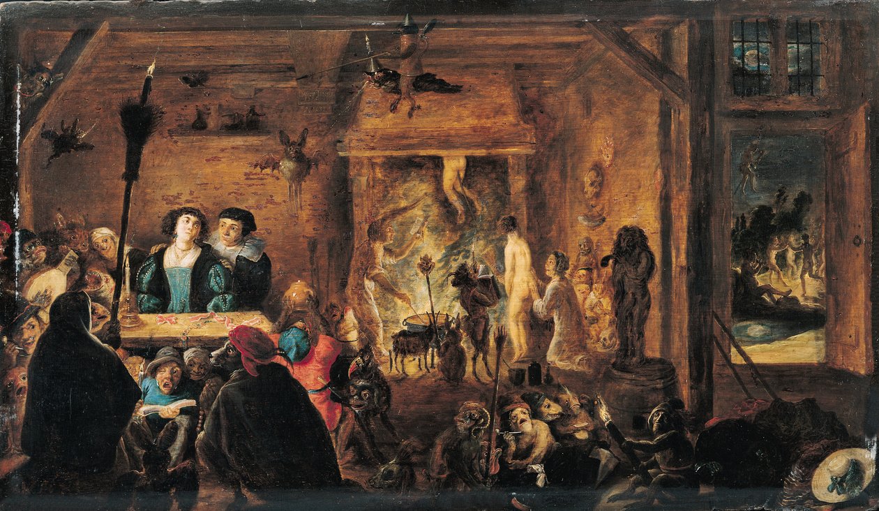 En scene af trolddom, 1633 af David Teniers the Younger