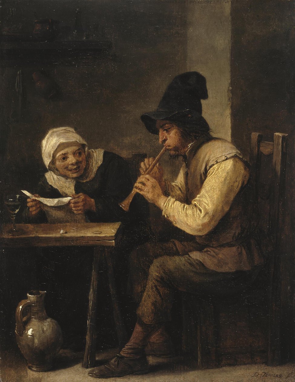 Duet af David Teniers the Younger