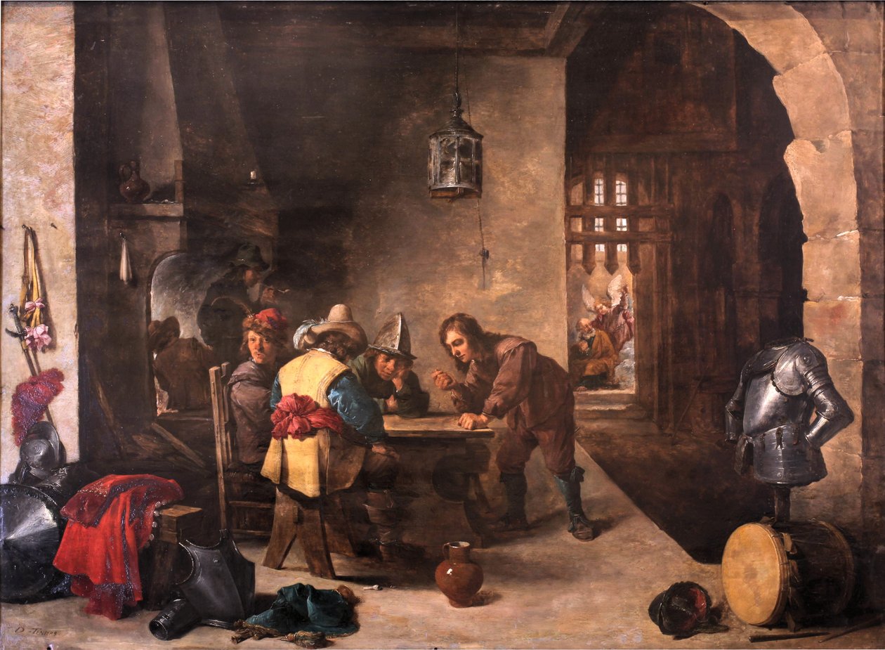 Vagtrum med Sankt Peter leveret af David Teniers the Younger