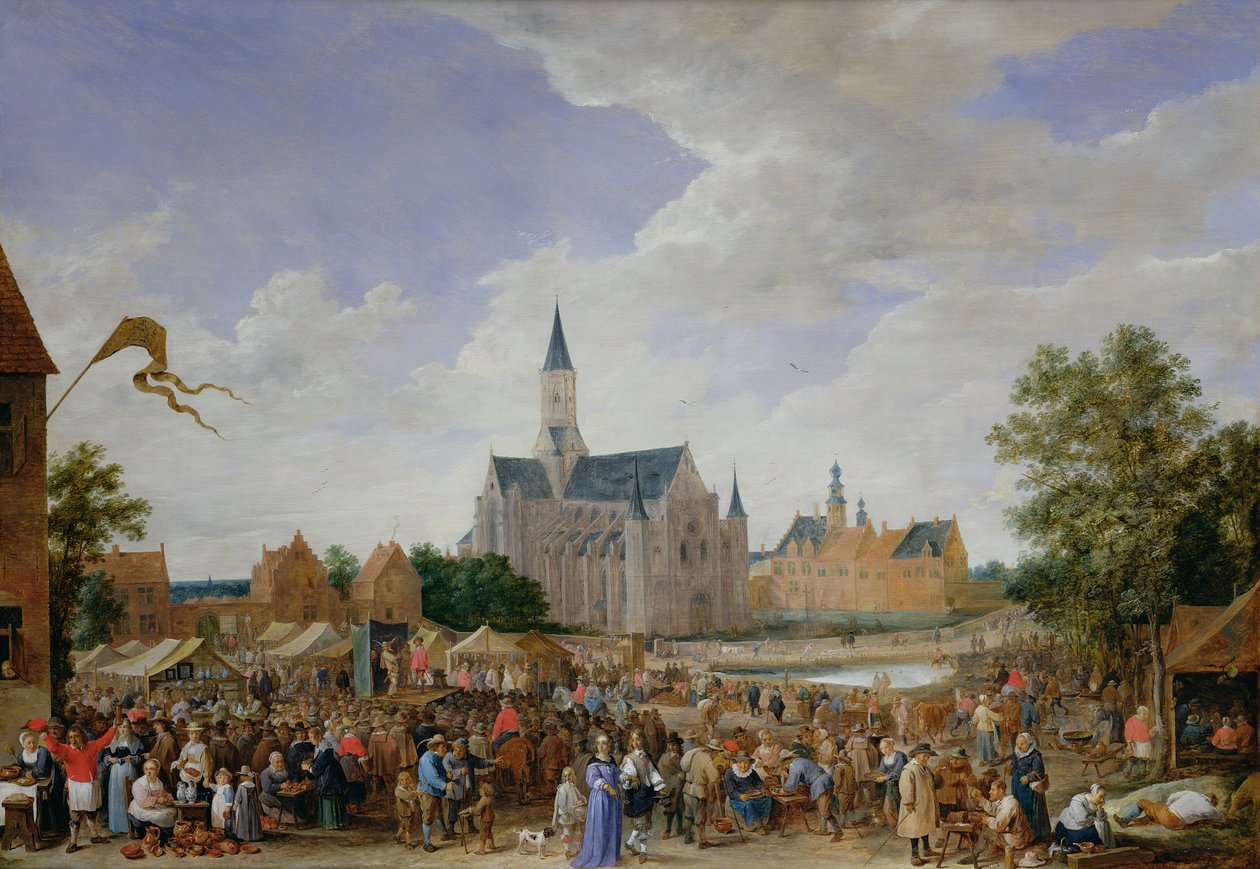 Keramikermessen i Gent af David Teniers the Younger