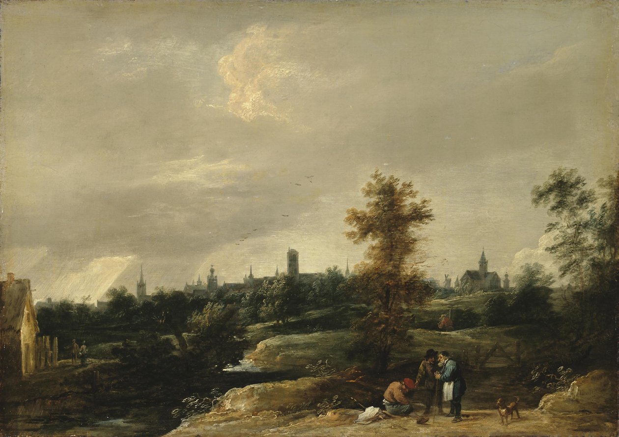 Udsigt over Bruxelles -omgivelserne af David Teniers the Younger