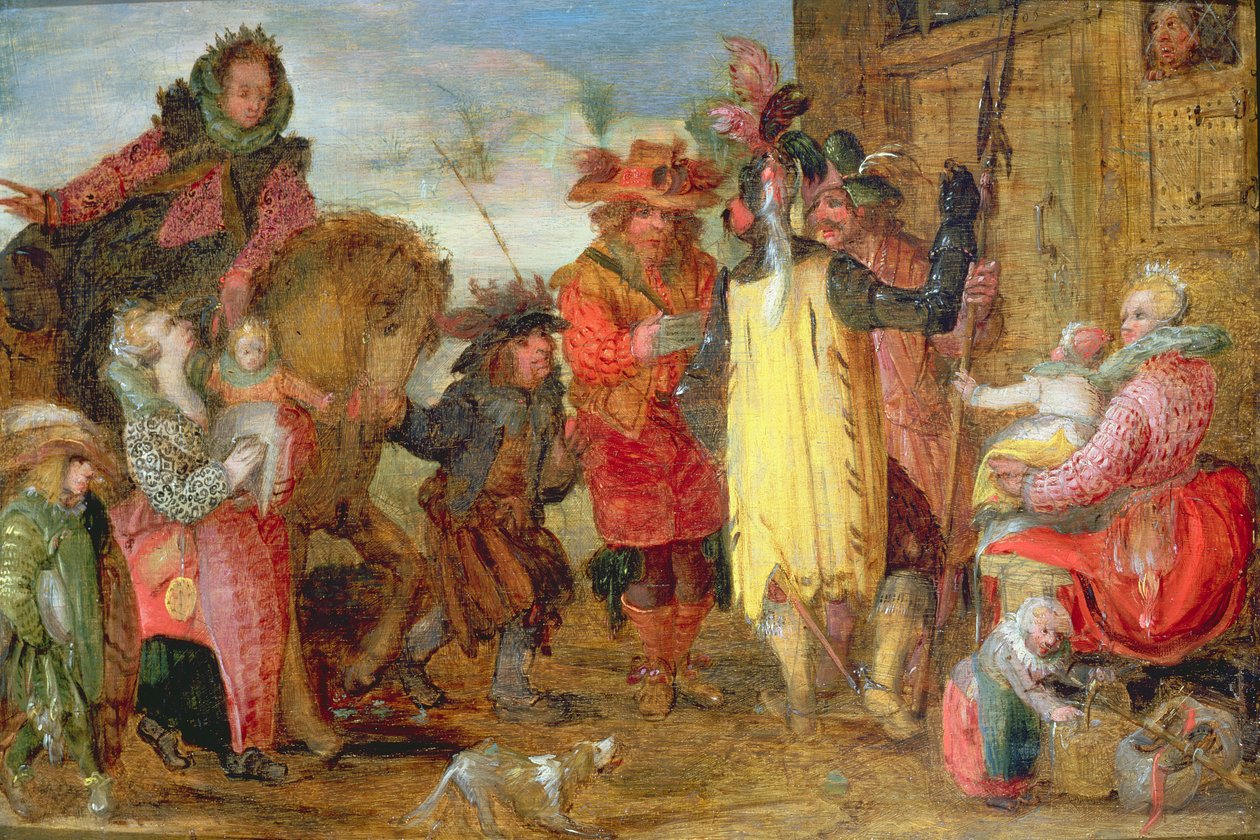 Jeanne de Flandres (1472-15459) vil udlevere fanger af David Vinckboons
