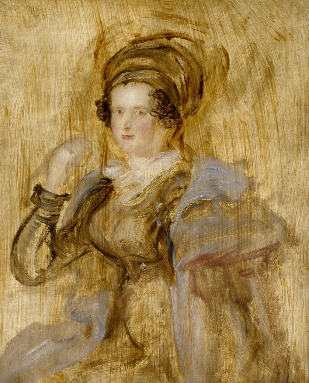 Portræt af Maria, Lady Chalcott, 1800-tallet af David Wilkie