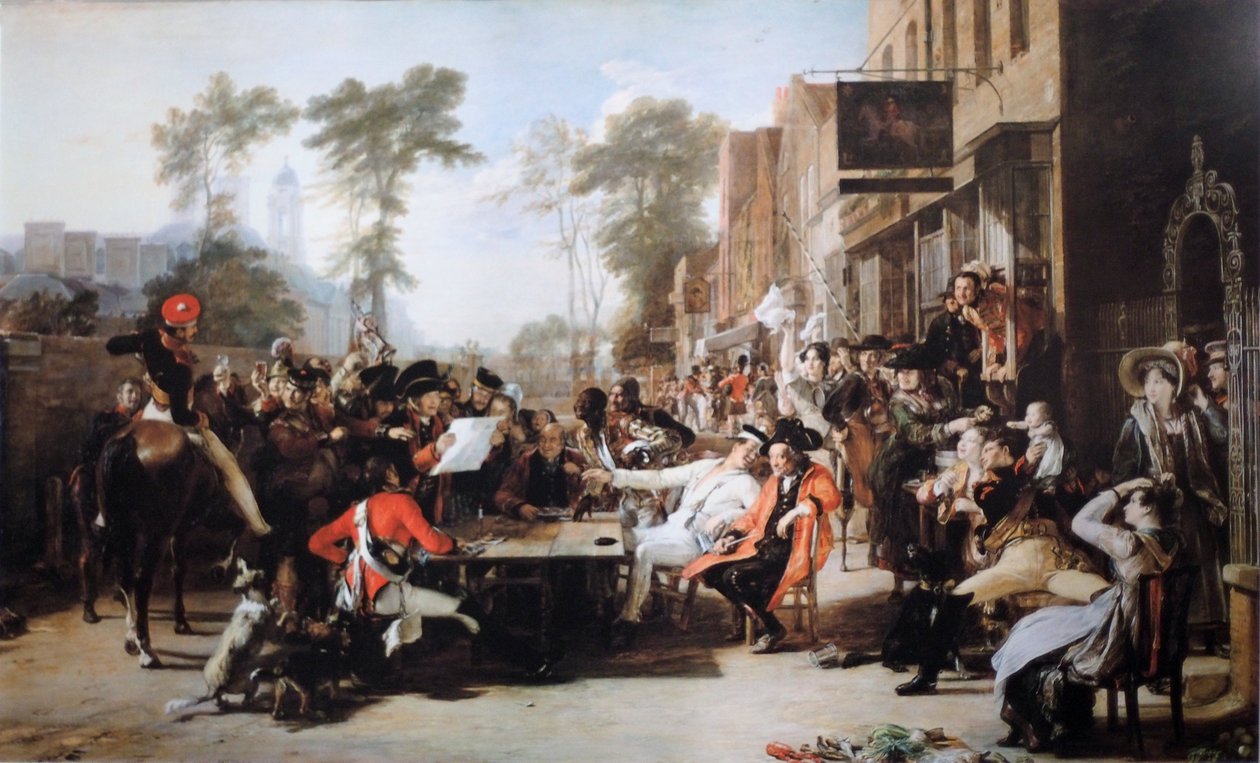 Chelsea -pensionisterne læser Waterloo -afsendelsen af David Wilkie