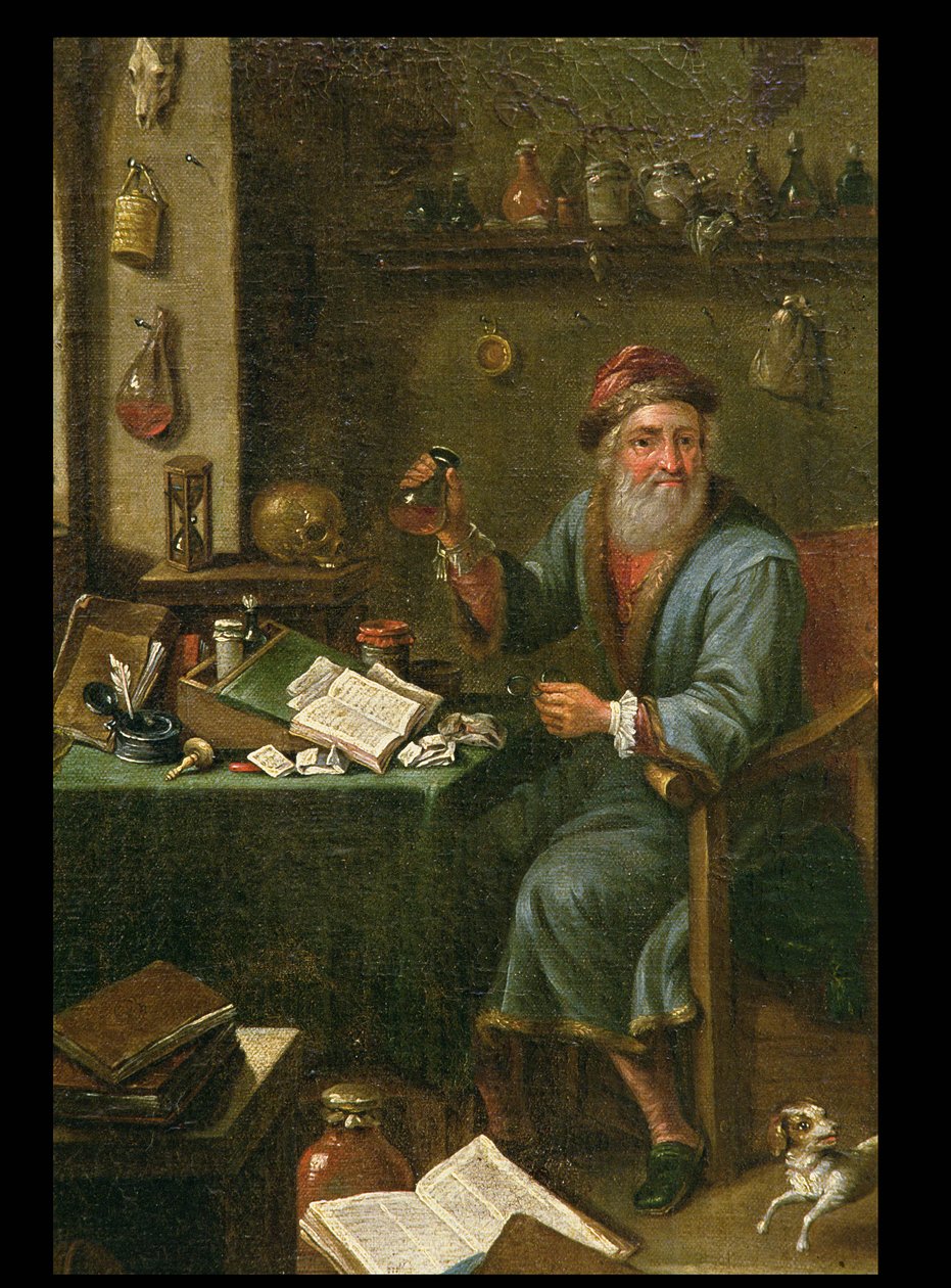 Alkymistens undersøgelse (detaljer, se 164372) af David Teniers the Elder
