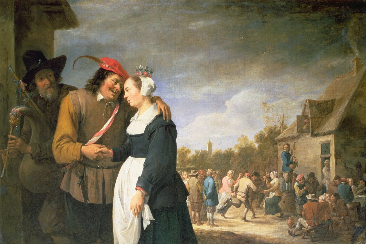 Et bondebryllup, 1648 af David Teniers the Younger