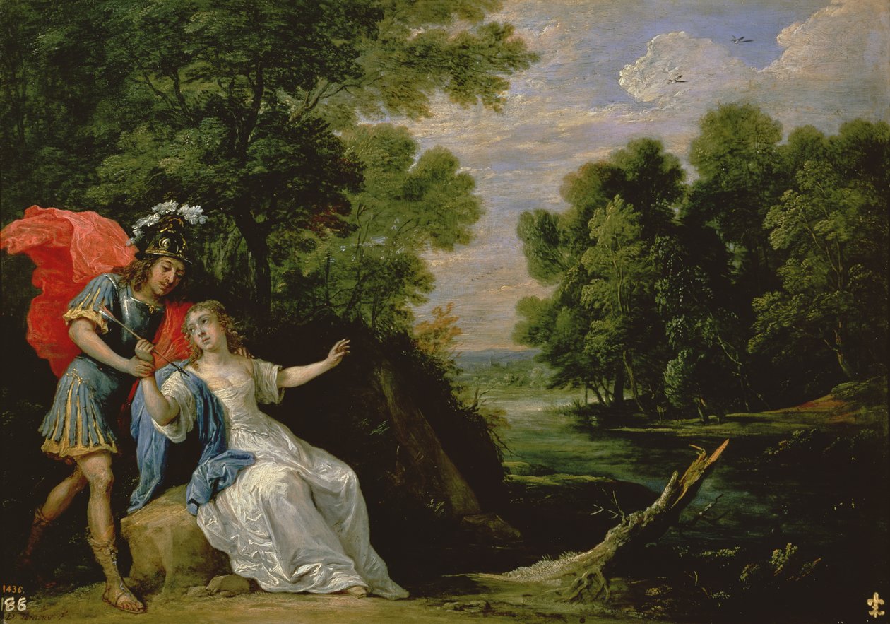 Forsoningen af Rinaldo og Armida, 1836 af David Teniers the Younger