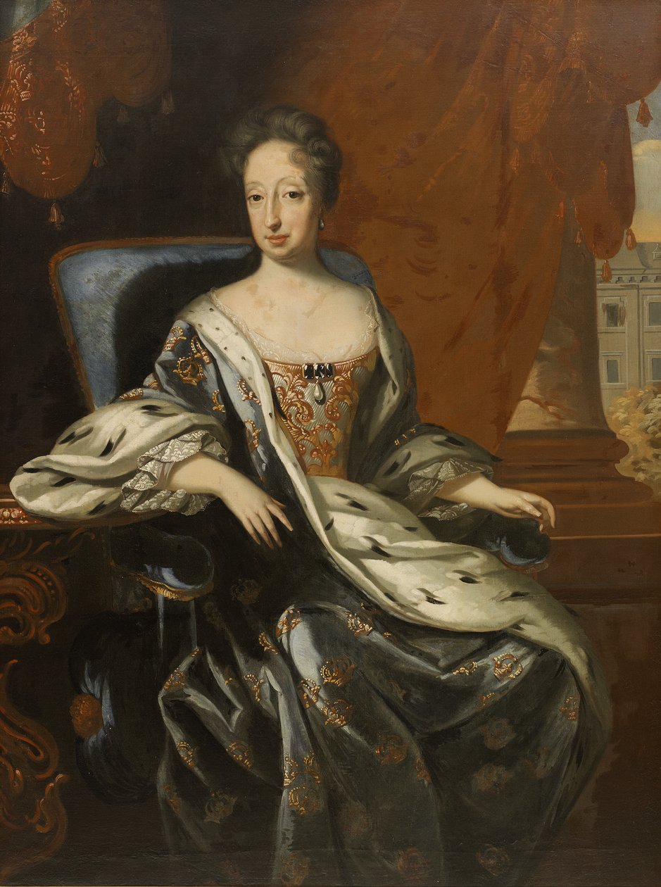 Hedvig Eleonora, dronning af Sverige Portræt af Hedvig Eleonora af David von Krafft