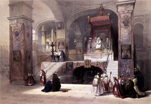 Bebudelsens kapel, Nazareth, 28. april 1839, plade 32 fra bind I af 