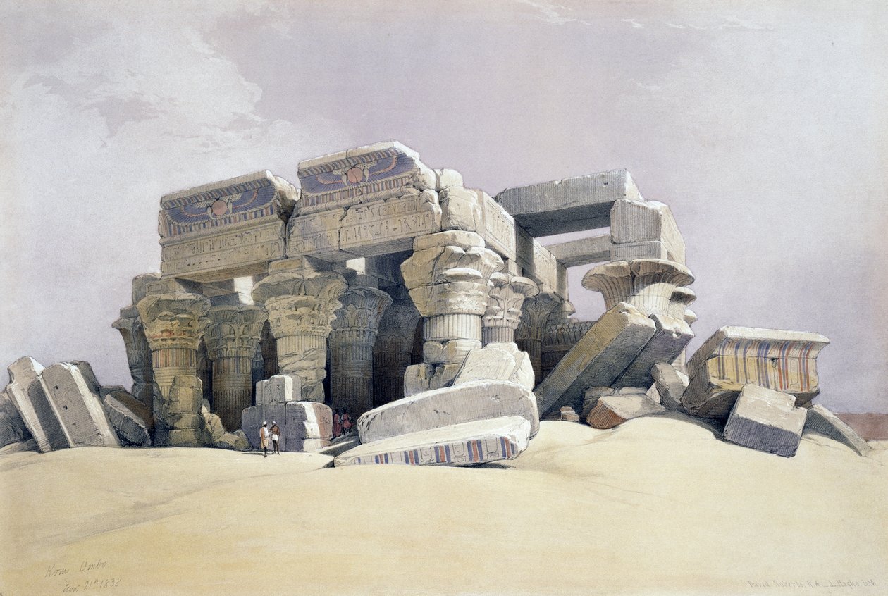 Kom Ombo, 21. november af David (after) Roberts