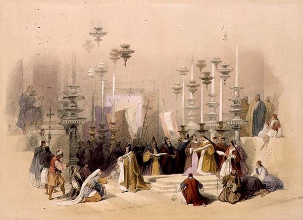 The Stone of Unction, Den Hellige Gravs Kirke, 30. marts 1839, plade 19 fra bind I af 