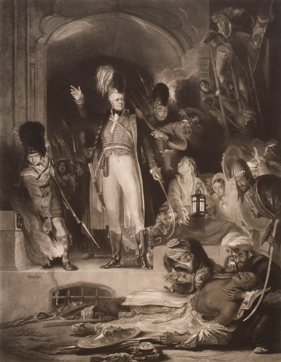 Sir David Baird opdager liget af Tipu Sultan af David (after) Wilkie
