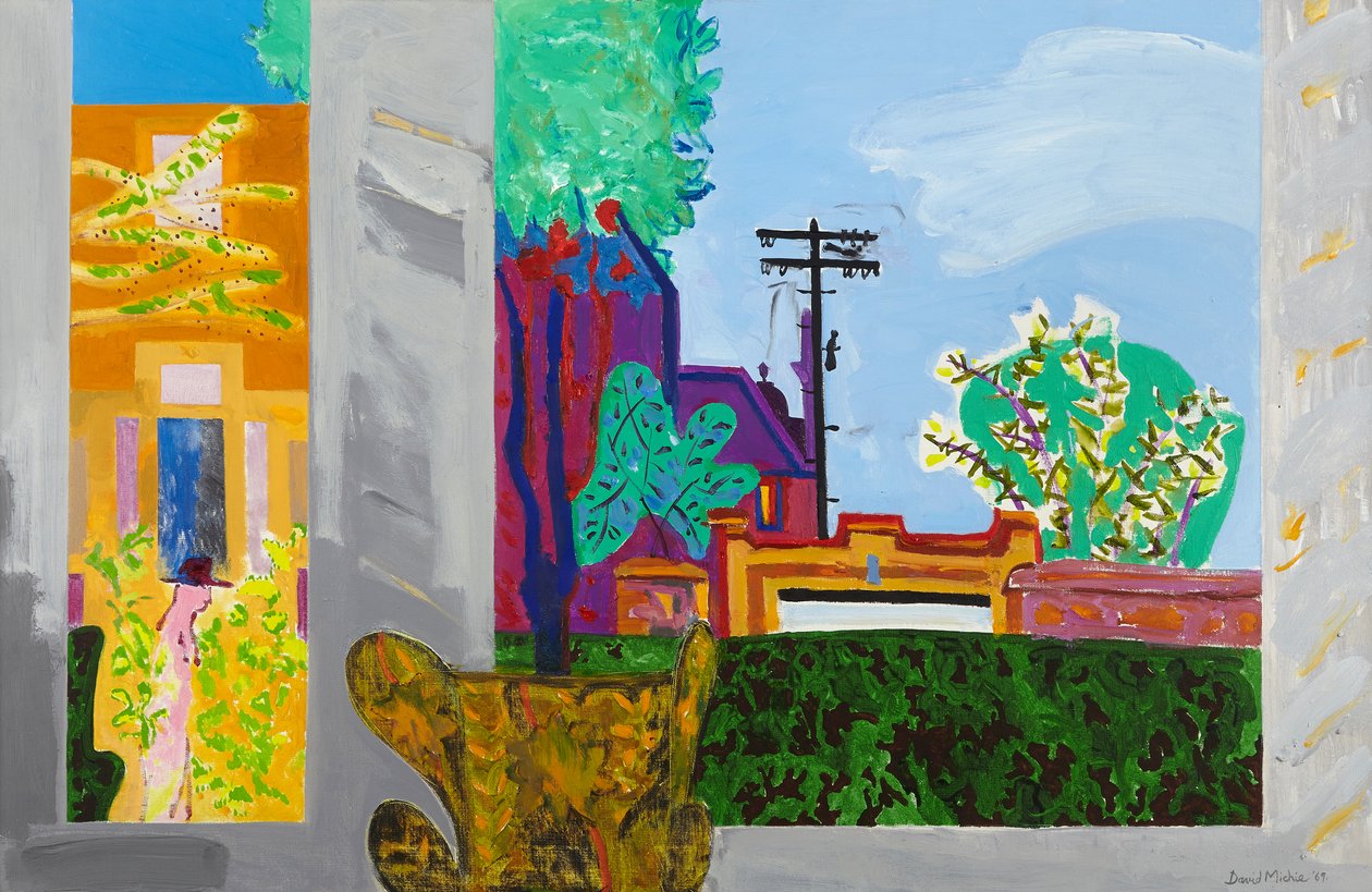 Pink Man Passing, ca. 1995-96 (olie på lærred) af David Alan Redpath Michie