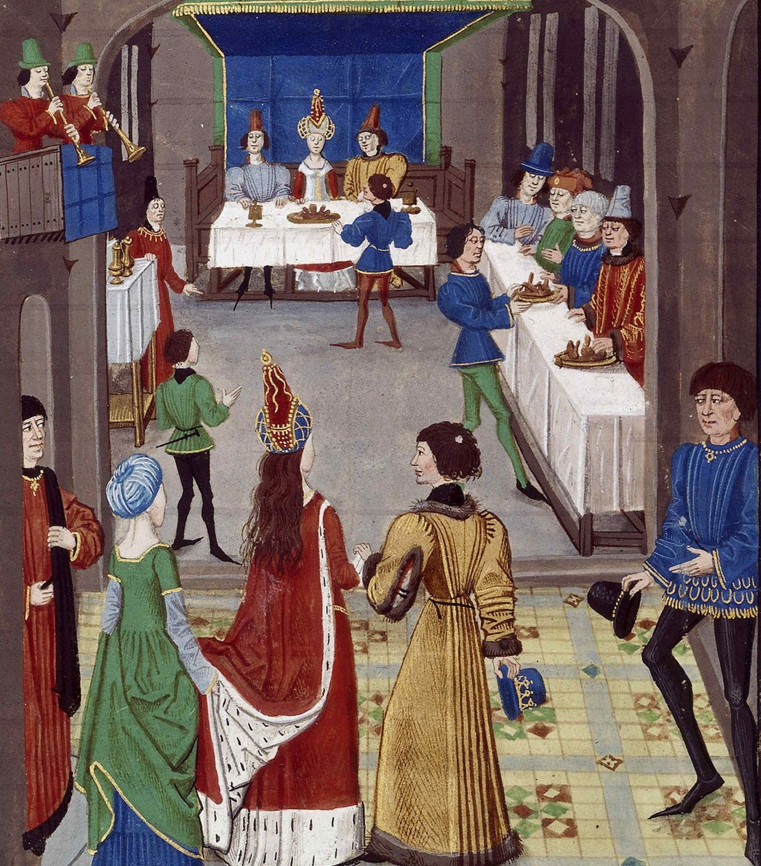 Ægteskabet. Fra: Renaud de Montauban, ca 1465. af David Aubert