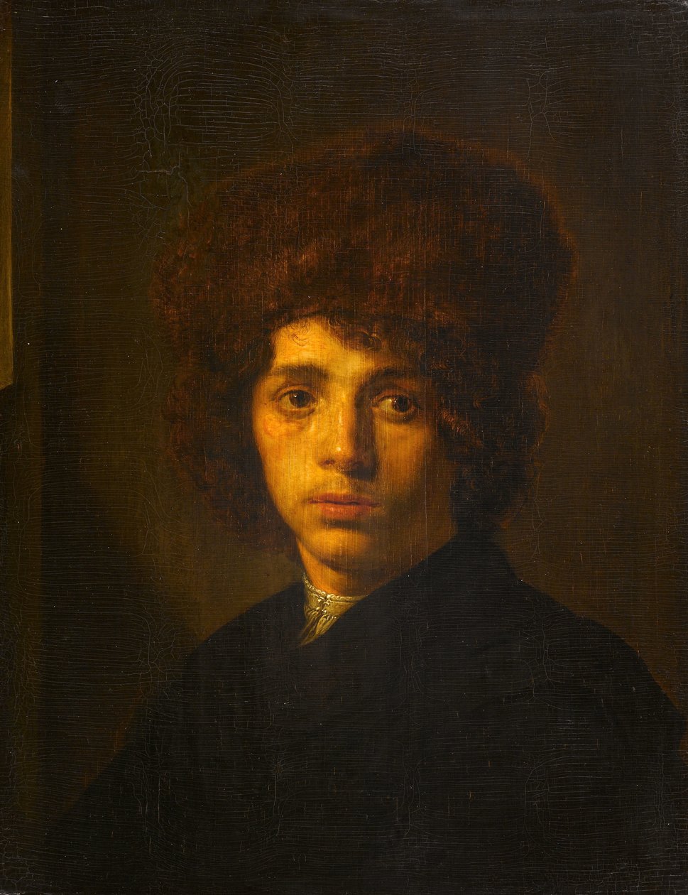 Ung mand med en pelshat af David Bailly
