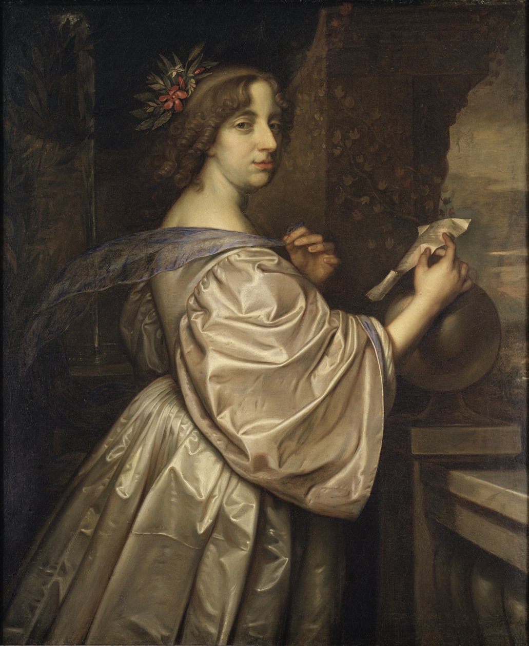 La reine Christine de Suede - Portræt af dronning Christina af Sverige (1626-1689), af Beck, David (1621-1656). Olie på lærred af David Beck