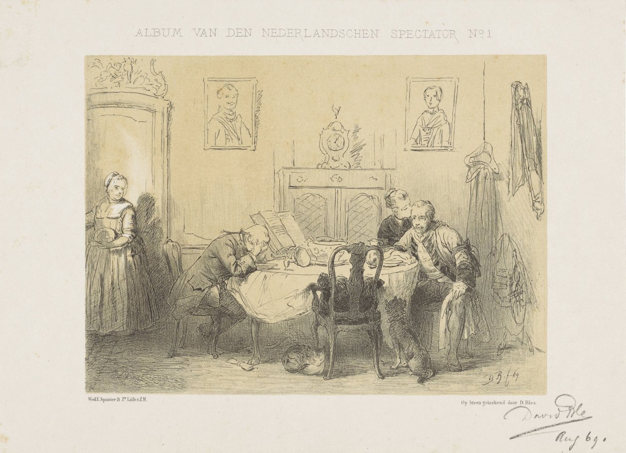 Den tomme stol Album of the Dutch Spectator (serietitel på objekt) af David Bles
