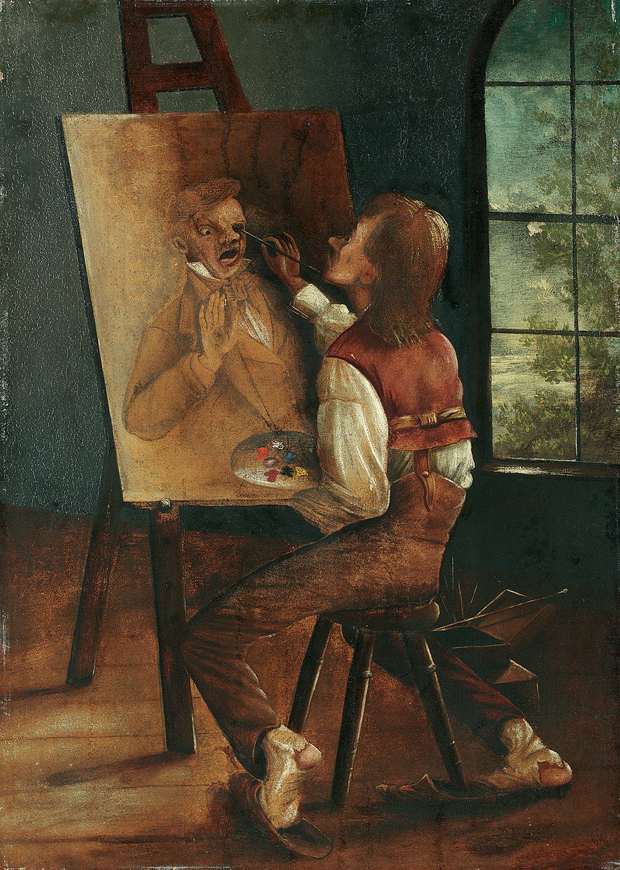 Selvportræt af David Claypoole Johnston