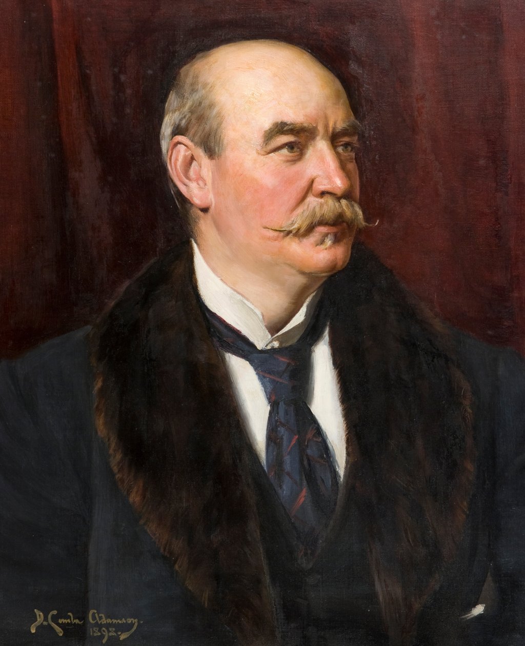 Portræt af James Russell (Dundee Chemist) af David Comba Adamson