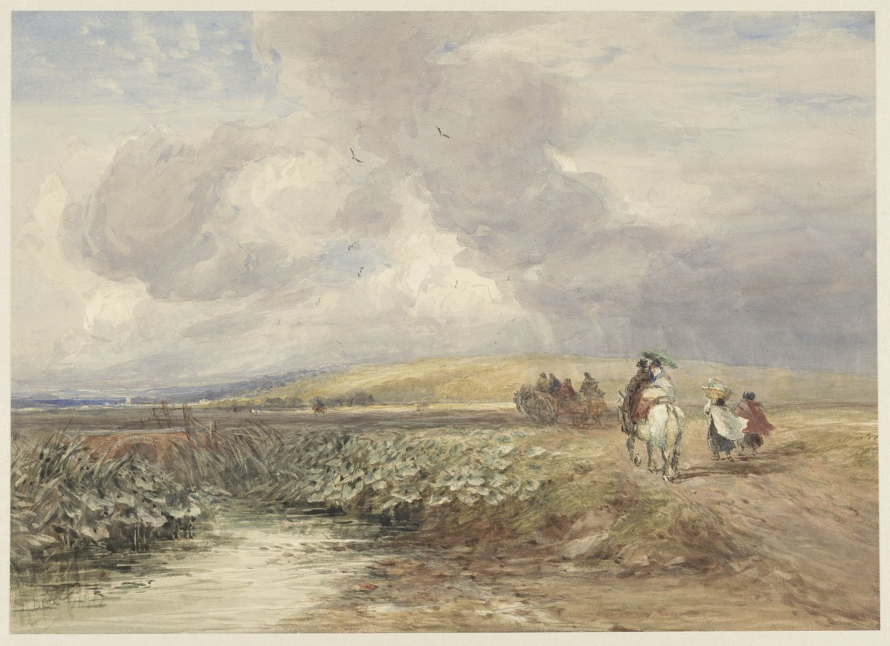 Landskab med rejsende af David Cox (I)