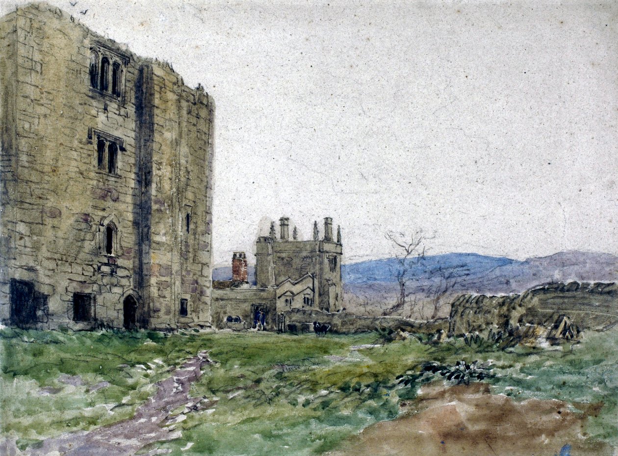Barden Tower, Yorkshire af David Cox