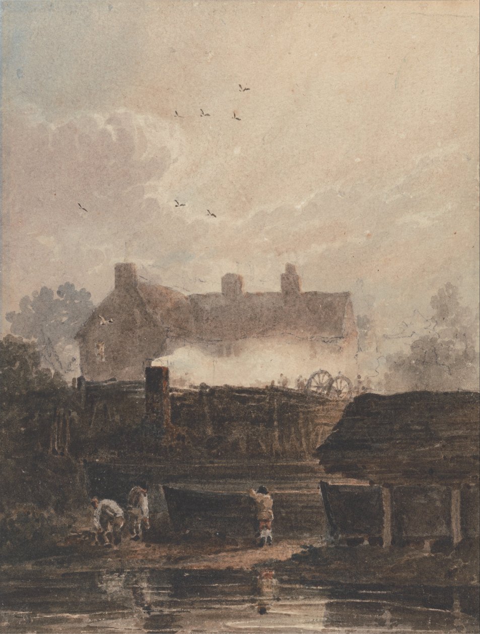 Bådbygning - værftet i Birmingham af David Cox