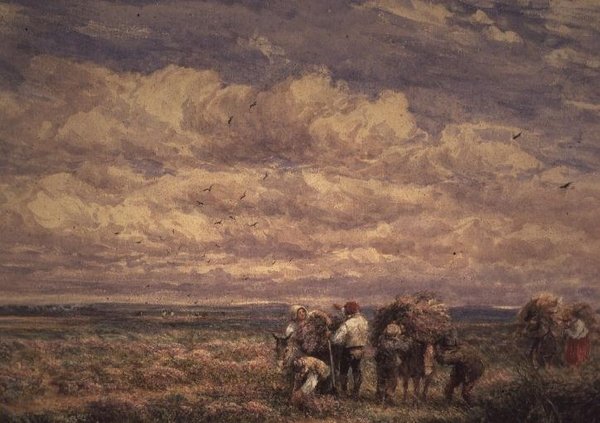 Gyvel-samlere (akvarel på papir) af David Cox