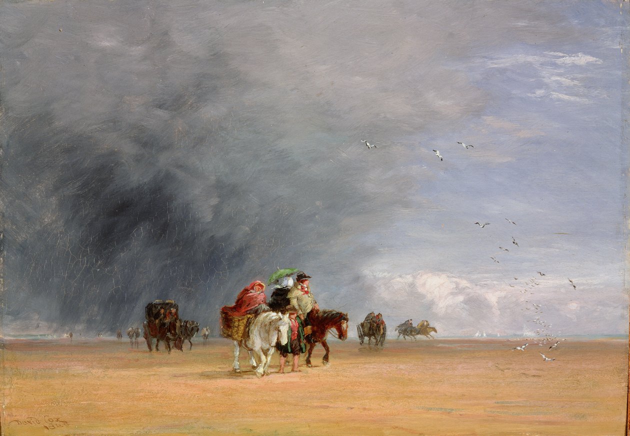 Crossing the Sands, 1848 af David Cox