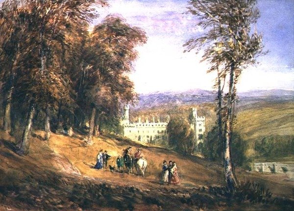 Haddon Hall (akvarel) af David Cox