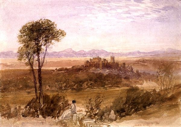 Lancaster (akvarel over blyant på papir) af David Cox