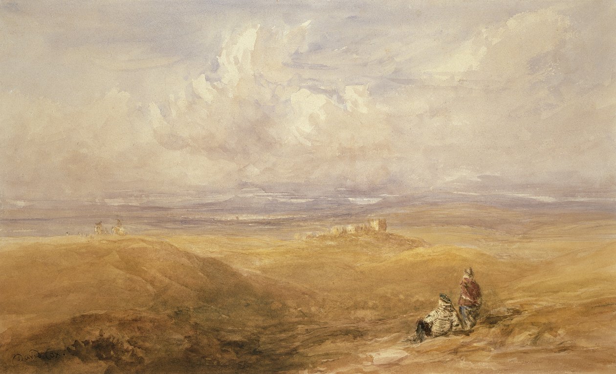 Lancaster Castle (wc på papir) af David Cox