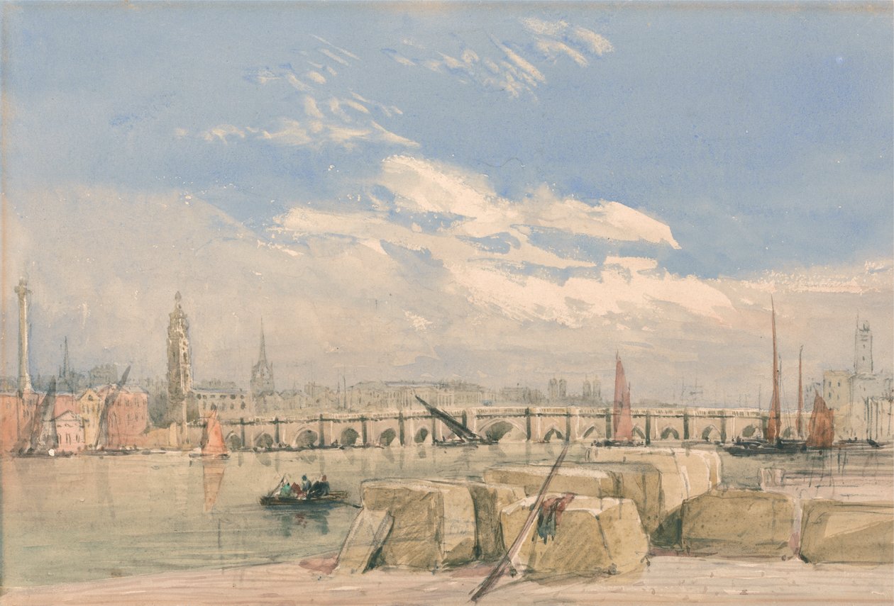London Bridge af David Cox