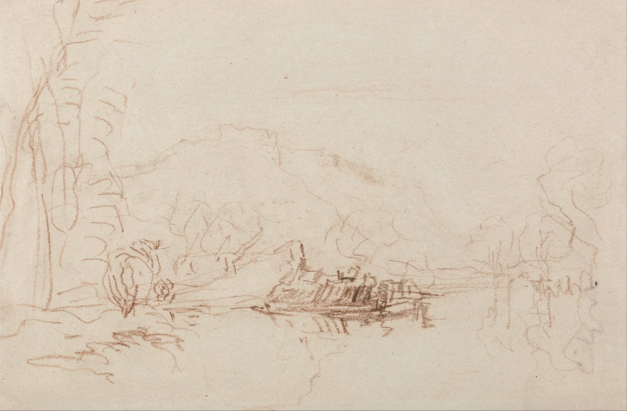 Flodscenen af David Cox