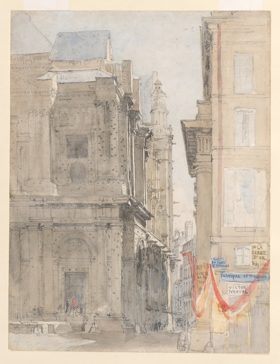 St. Eustache, Paris af David Cox