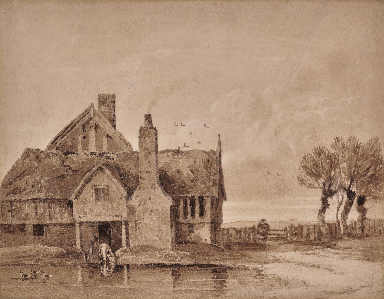 Undersøgelse af et stuehus af David Cox