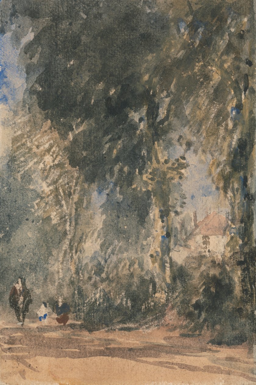 Abbey Gates ser til Greenfield House af David Cox