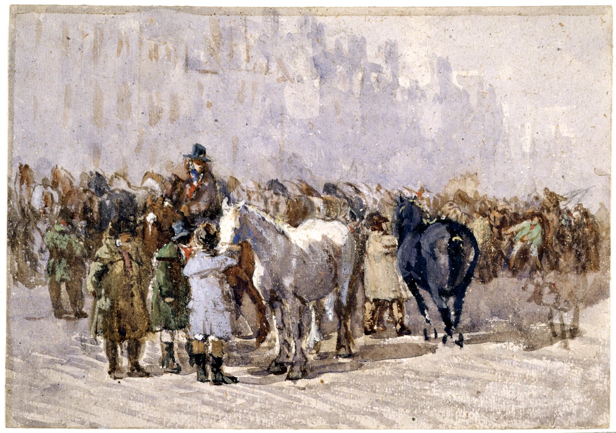 Birmingham Horse Fair, ca. 1841-49 af David Cox
