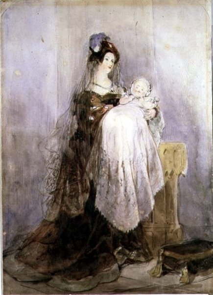 Dåben, 1830-1832 af David Cox