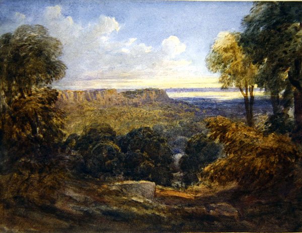 Udsigt over Bristol Channel, ca. 1828 (akvarel på papir) af David Cox