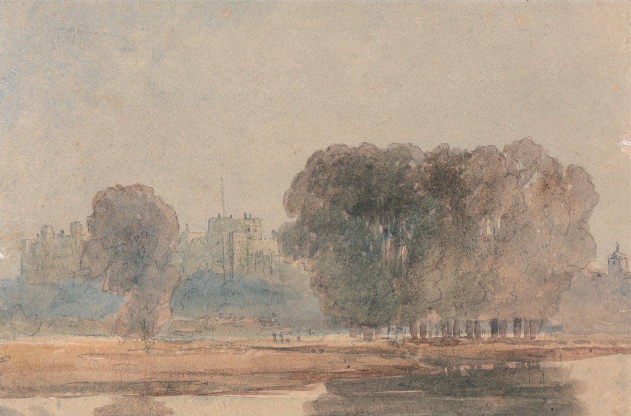 Windsor Castle set fra Brocas af David Cox