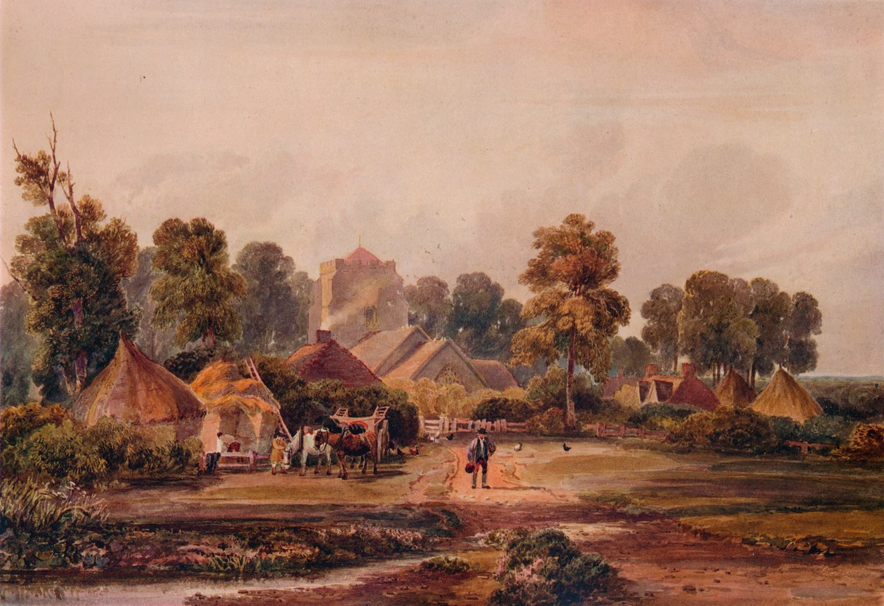 A Worcestershire Farm, c1848 af David Cox the elder